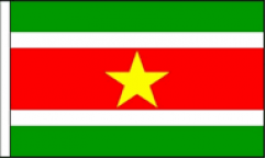 Suriname Hand Waving Flags